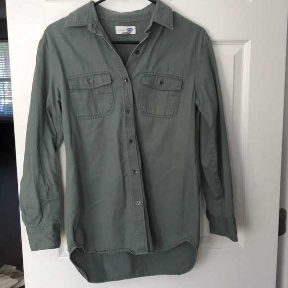 Old Navy Tops - Old Navy Boyfriend Long Sleeve Button Up